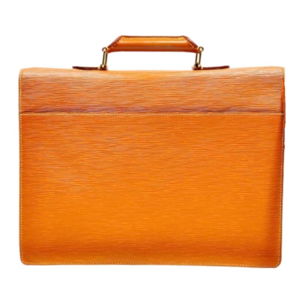 LOUIS VUITTON Ambassador Cipango Gold Epi Leather Business Briefcase Laptop Bag - Picture 12 of 14